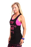 Magnetic Black/Pink Top